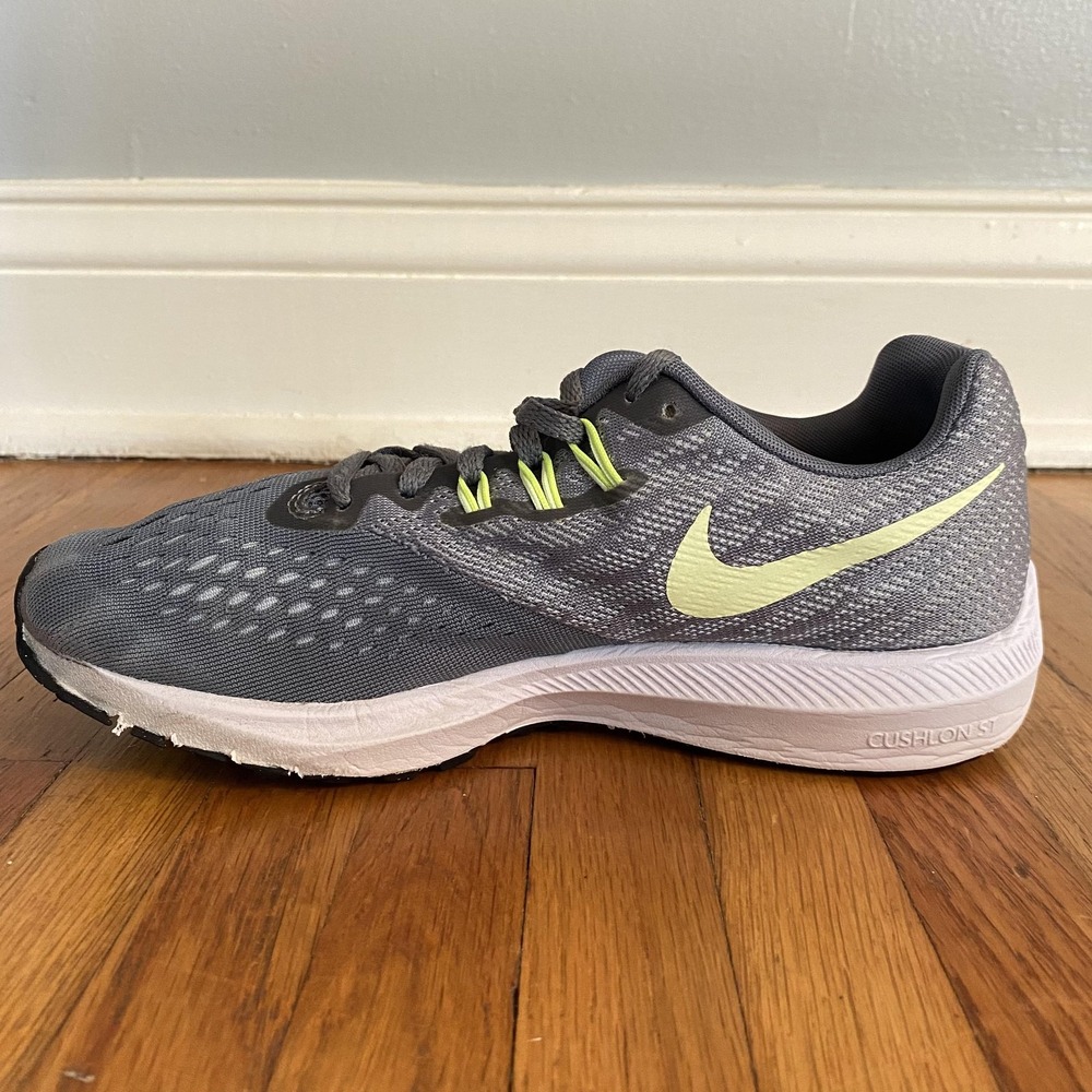 Nike Air Zoom Winflo 4 Shoes Womens Size 7.5 Volt Running Cushlon ST 898485-005 - Picture 9 of 13